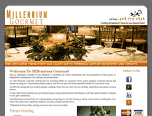 Tablet Screenshot of millenniumgourmet.com